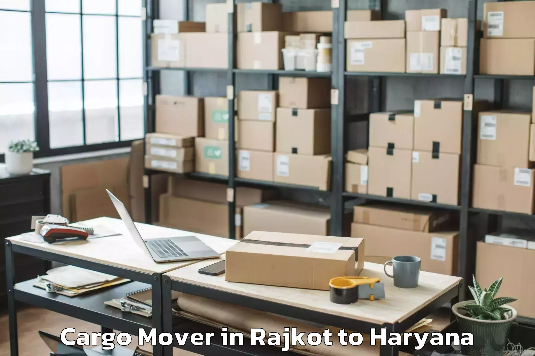 Top Rajkot to Kurukshetra Cargo Mover Available